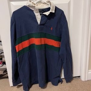 Polo Ralph Lauren vintage colorblock collar shirt